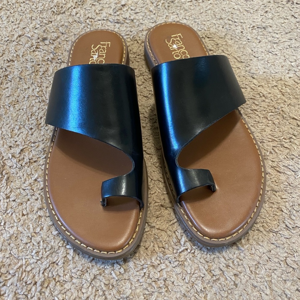 Never Worn - Franco Sarto black sandals, size 8.5